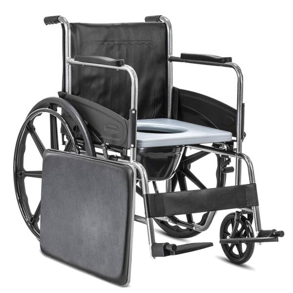 Commode Wheel Chair- Foldable