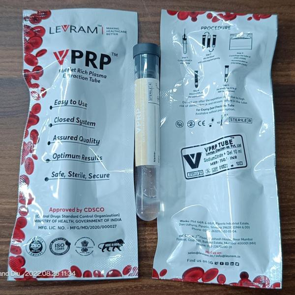 PRP tube with ACD Gel & Sodium Citrate