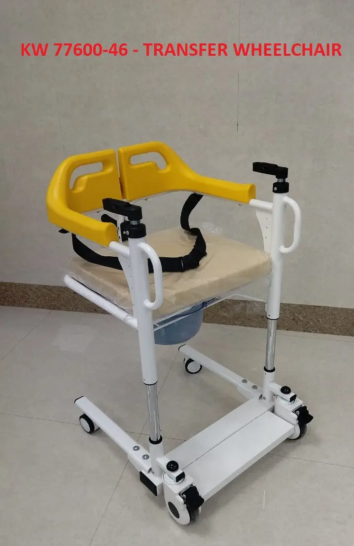 Patient Transfer Chair for Hospital & Homecare | Medical Transport Wheelchair